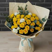 Букет цветов из:  Розы #REPLACE_PRED# Кропоткине