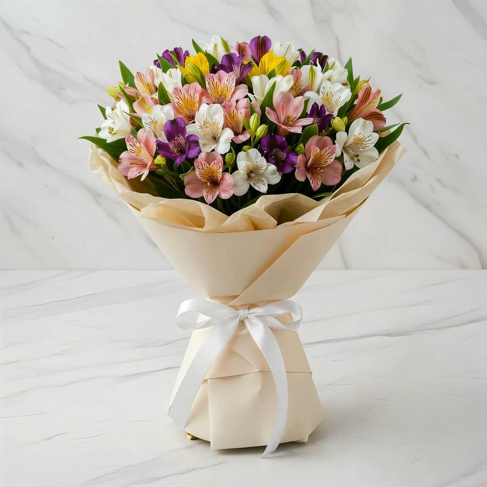 Букет цветов из: Альстромерии в Кропоткине