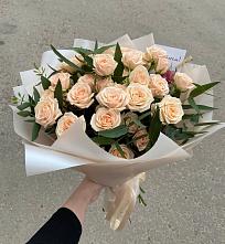 Букет Кремовые розы Латте в Кропоткине
