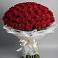 Букет 101 Красная роза Блэк Мэджик в Кропоткине