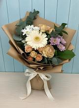 Букет цветов из:  Герберы и Хризантемы в Кропоткине
