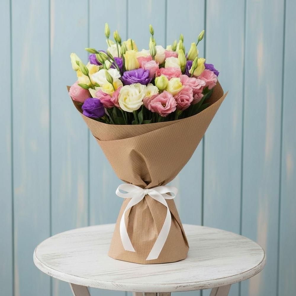 Букет цветов из: Лизиантусы в Кропоткине