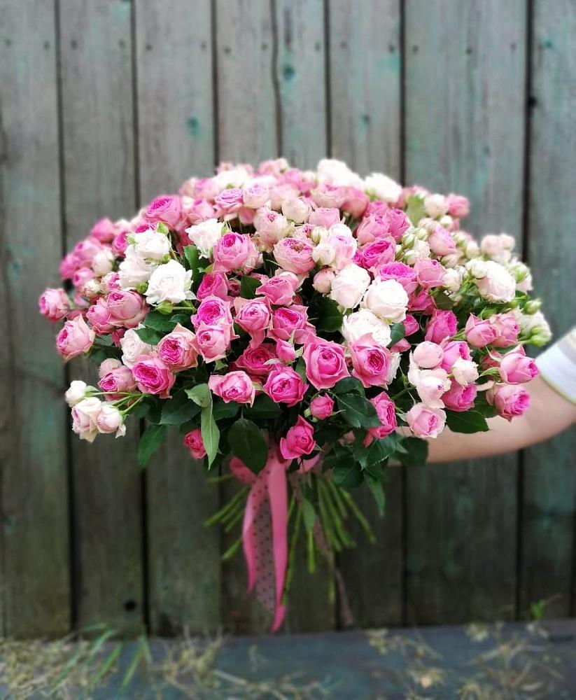 Букет Розовые кустовые розы Натали и Лав Лидия в Кропоткине