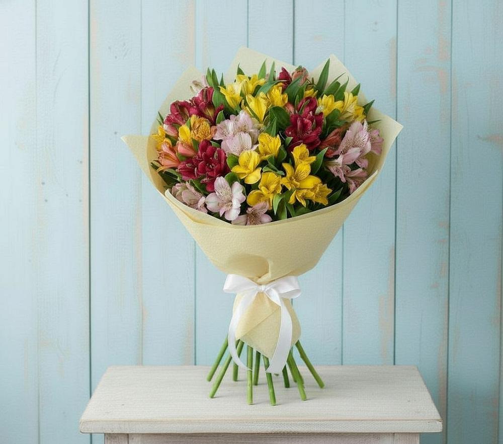 Букет цветов из: Альстромерии в Кропоткине